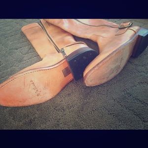 Leather boots, worn once.